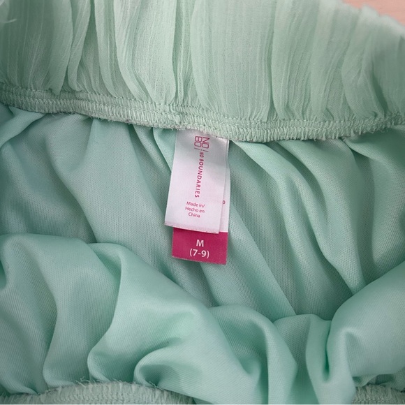 High Low Mint Green Ruffle Skirt Size Juniors M - Picture 6 of 10